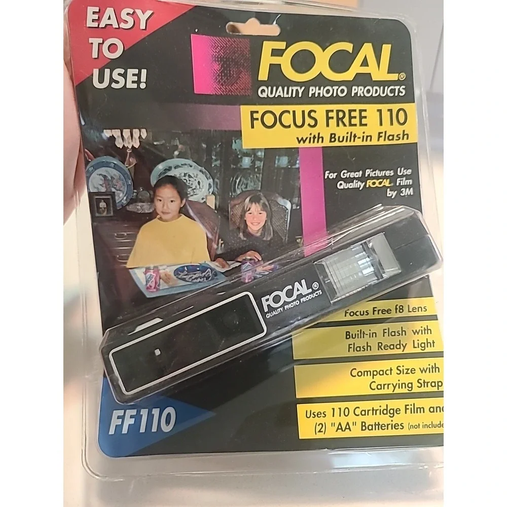 Vtg Kmart FF-10 Focus Free 110 Pocket Camera Flash NEW In Package TV Movie Prop